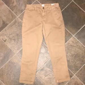 Gap Girlfriend Twill Stripe Chino Pants